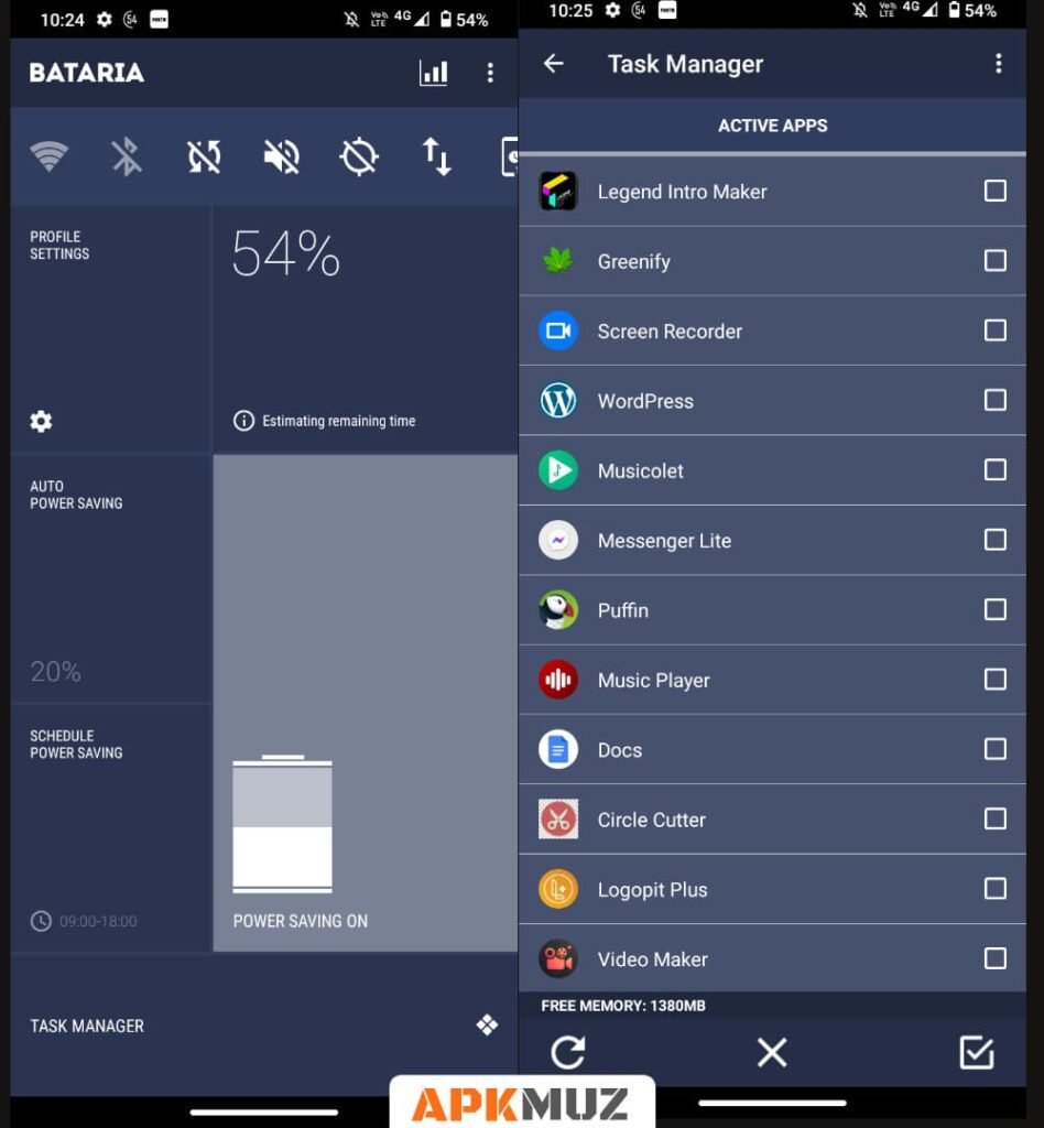 Bataria Energy app screens