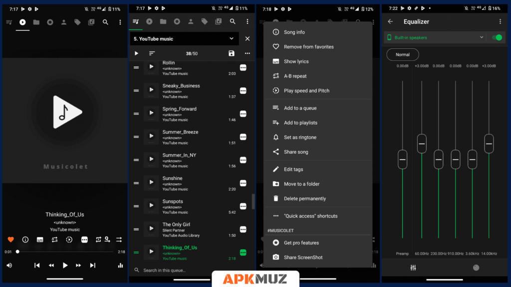 Musicolet offline Music Player App for android