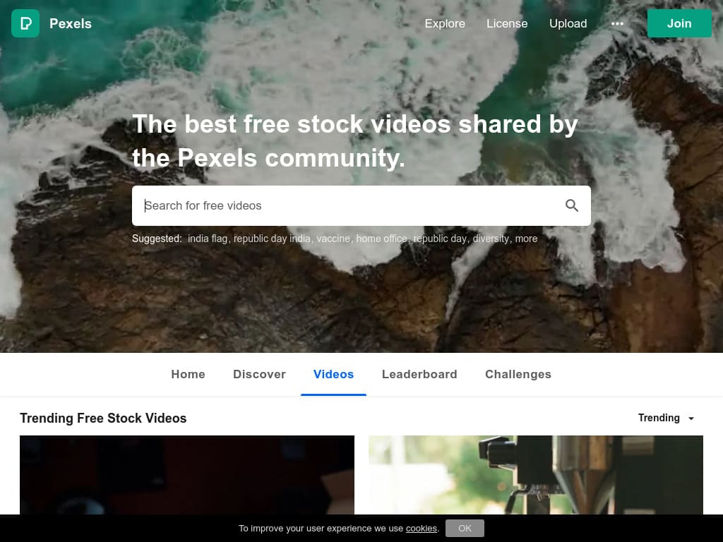 Pexels stock video clips & photo