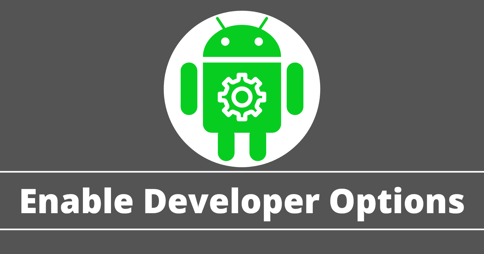 enable developer options in Android Phones