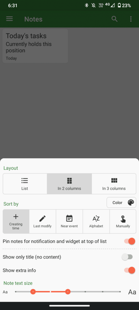 Notes Note taking Android App