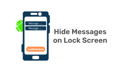 Hide messages on lock screen