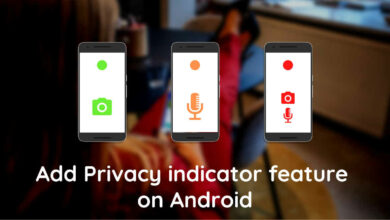 Privacy indicator feature on android