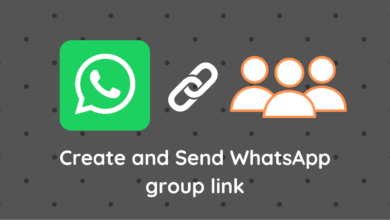 Create and send WhatsApp group link