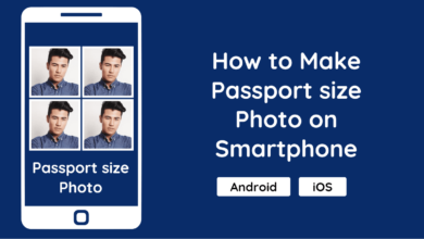 Convert Photo to Passport size with app