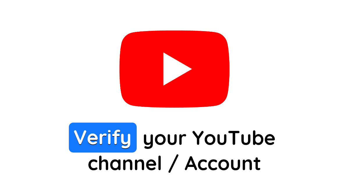 Verify your Youtube account