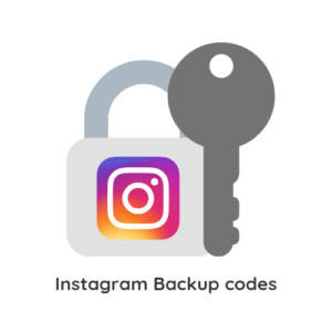 Backup codes for Instagram