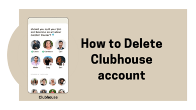 How to delete clubhouse account