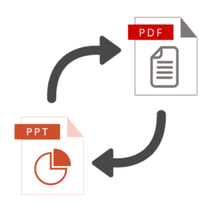 Convert ppt to pdf or pdf to ppt