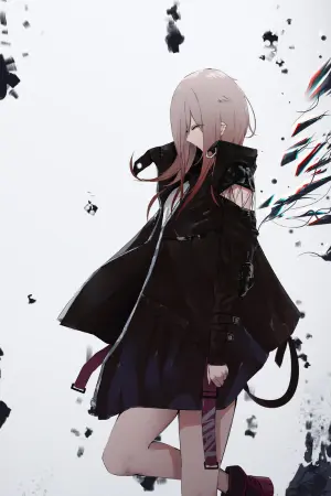 Girl Black & White Wallpaper